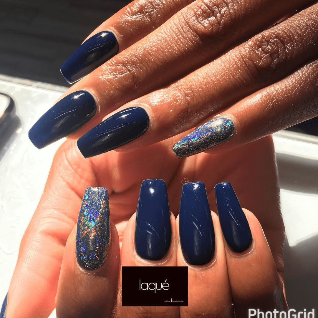 Navy Winter Nails