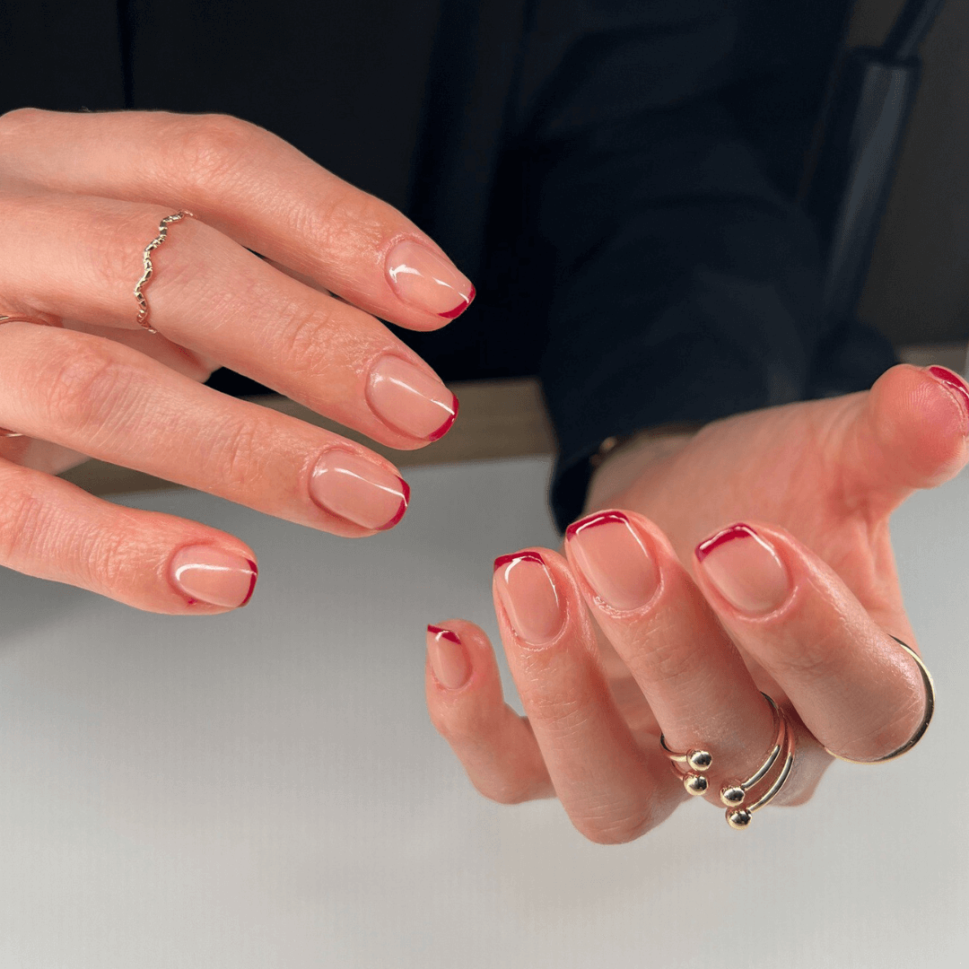 Uñas Francesas Rosadas