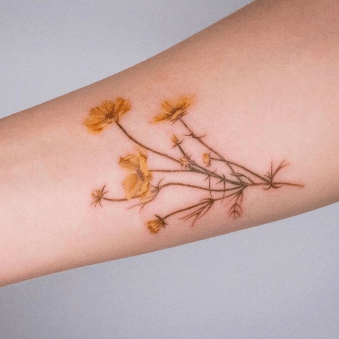 Floral-themed tattoos
