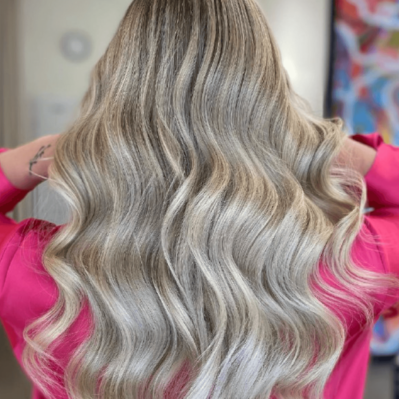 Platynowe Blond Włosy Ombre