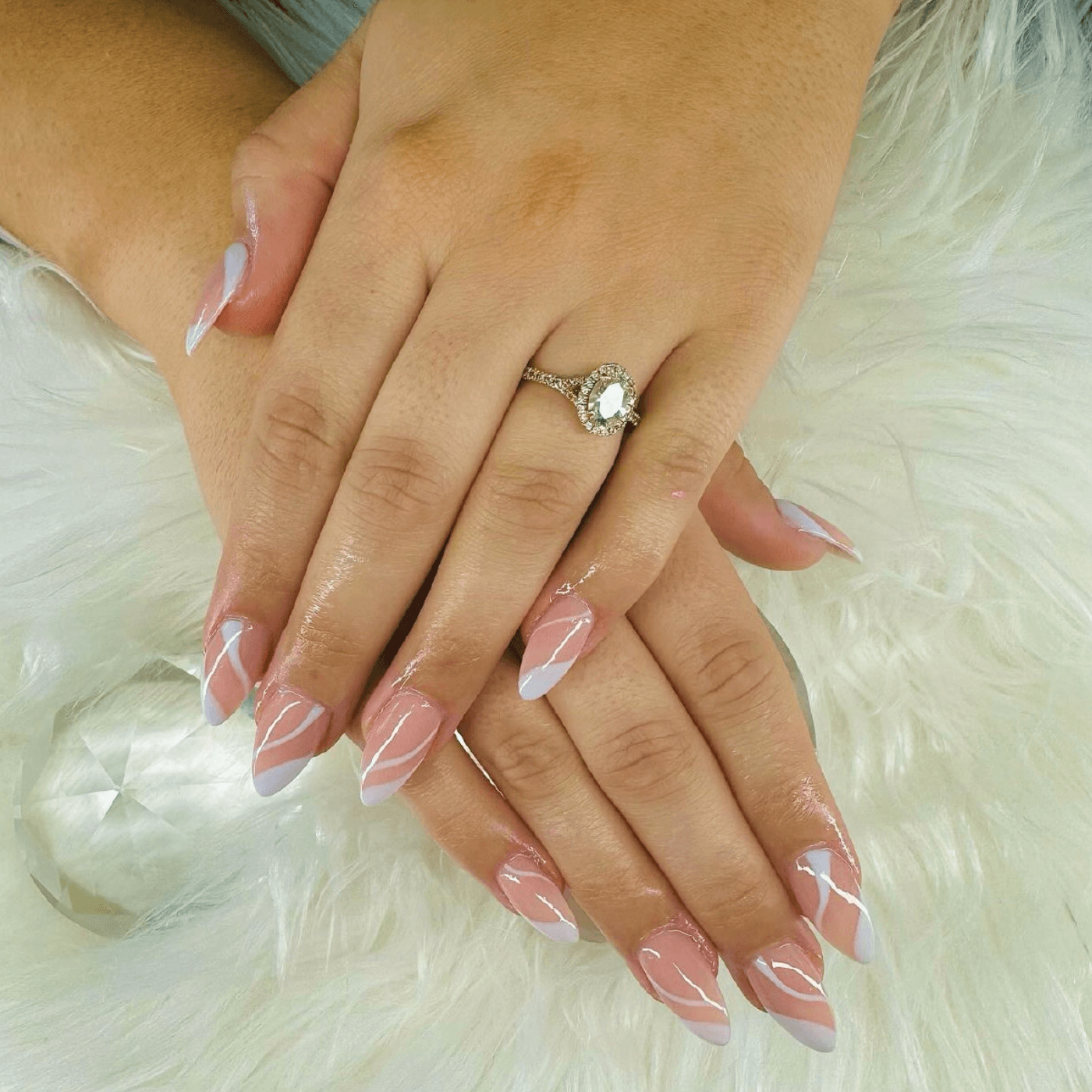 Oval French Nails