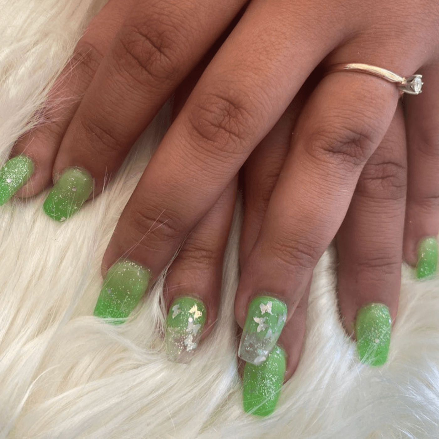 Lime Green Nails