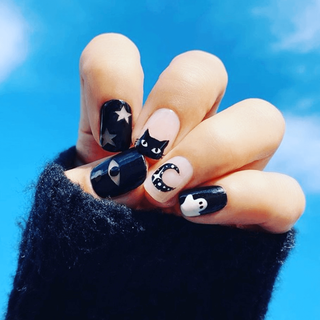 Short black nails