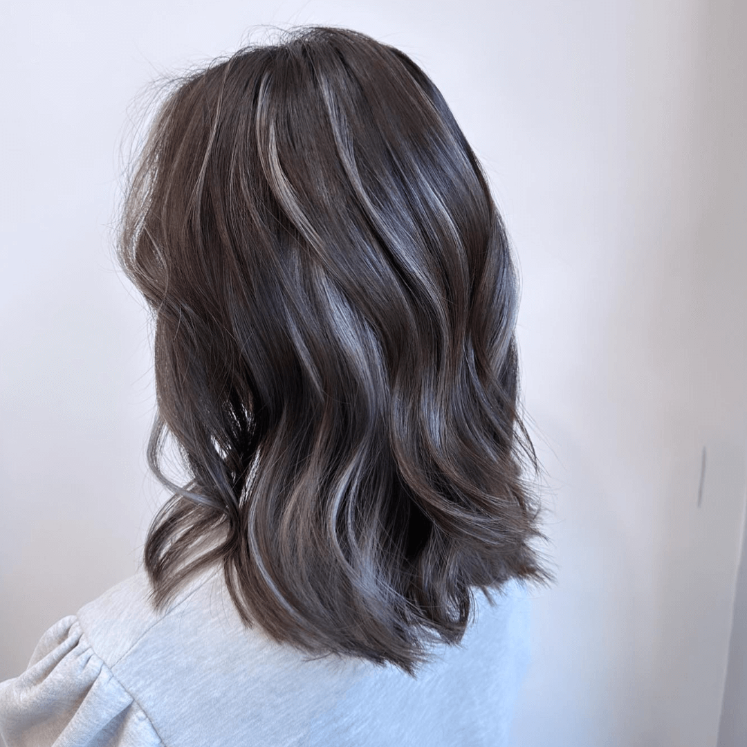 Black hair balayage