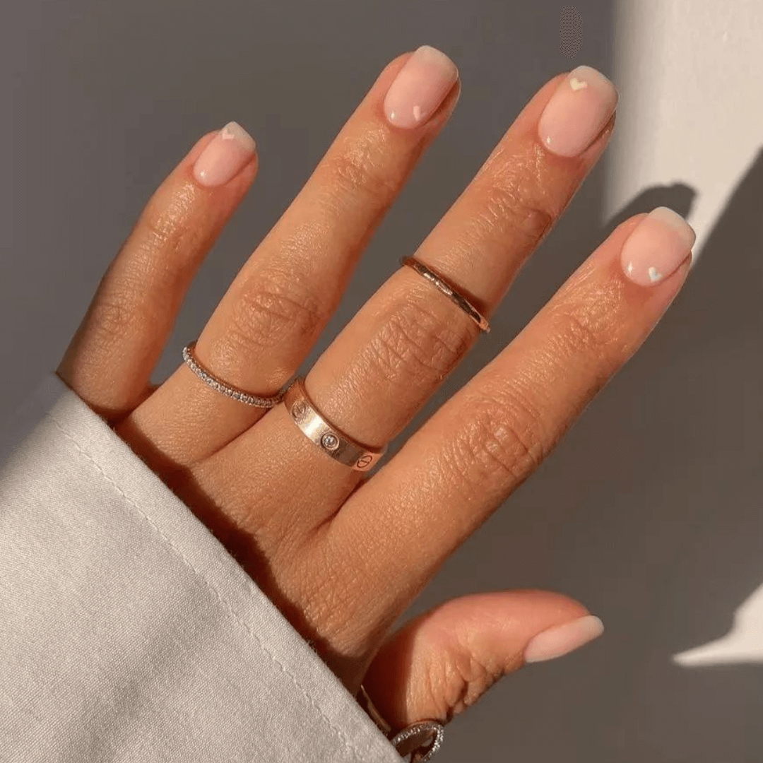 Natural gel nails