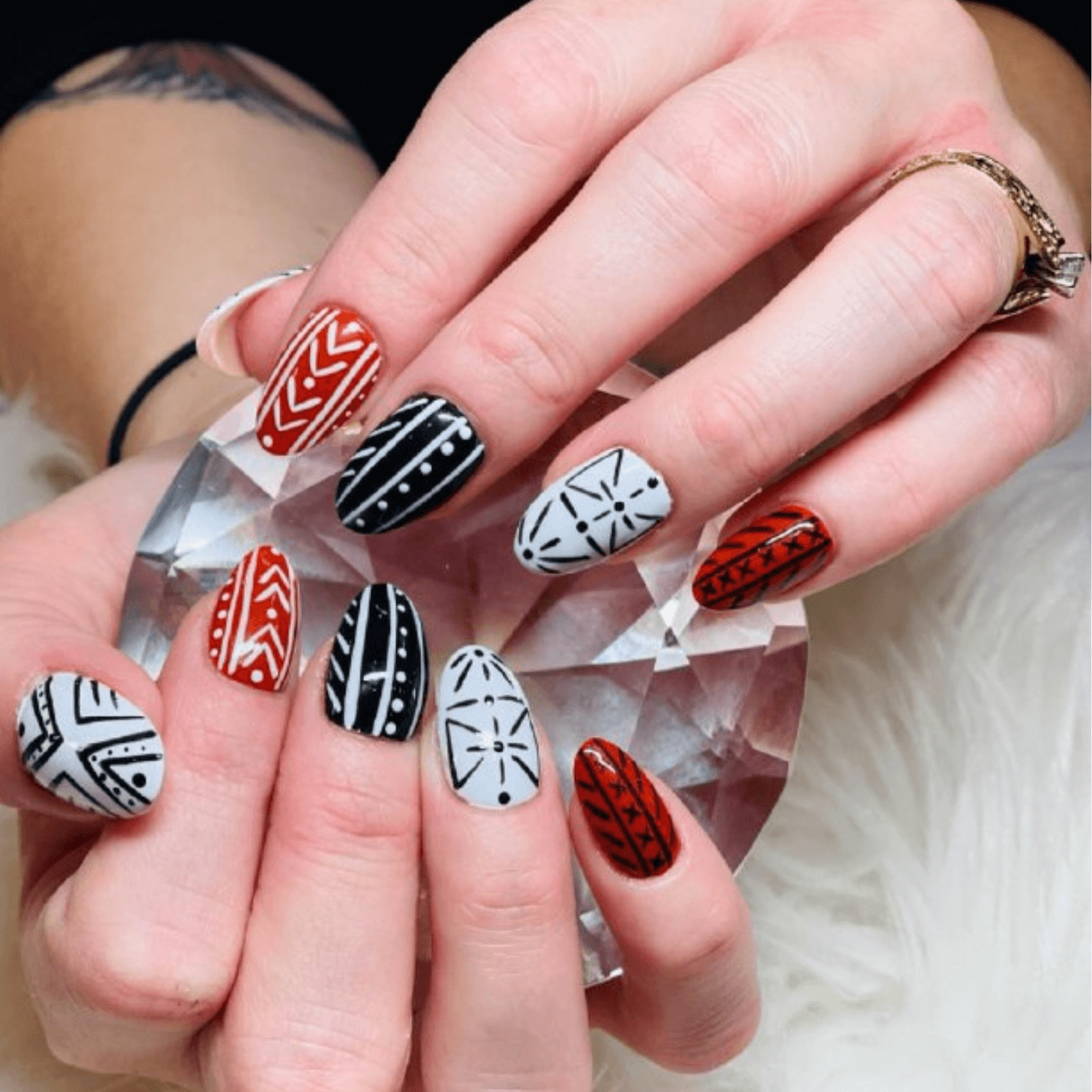 Plaid Nail Design