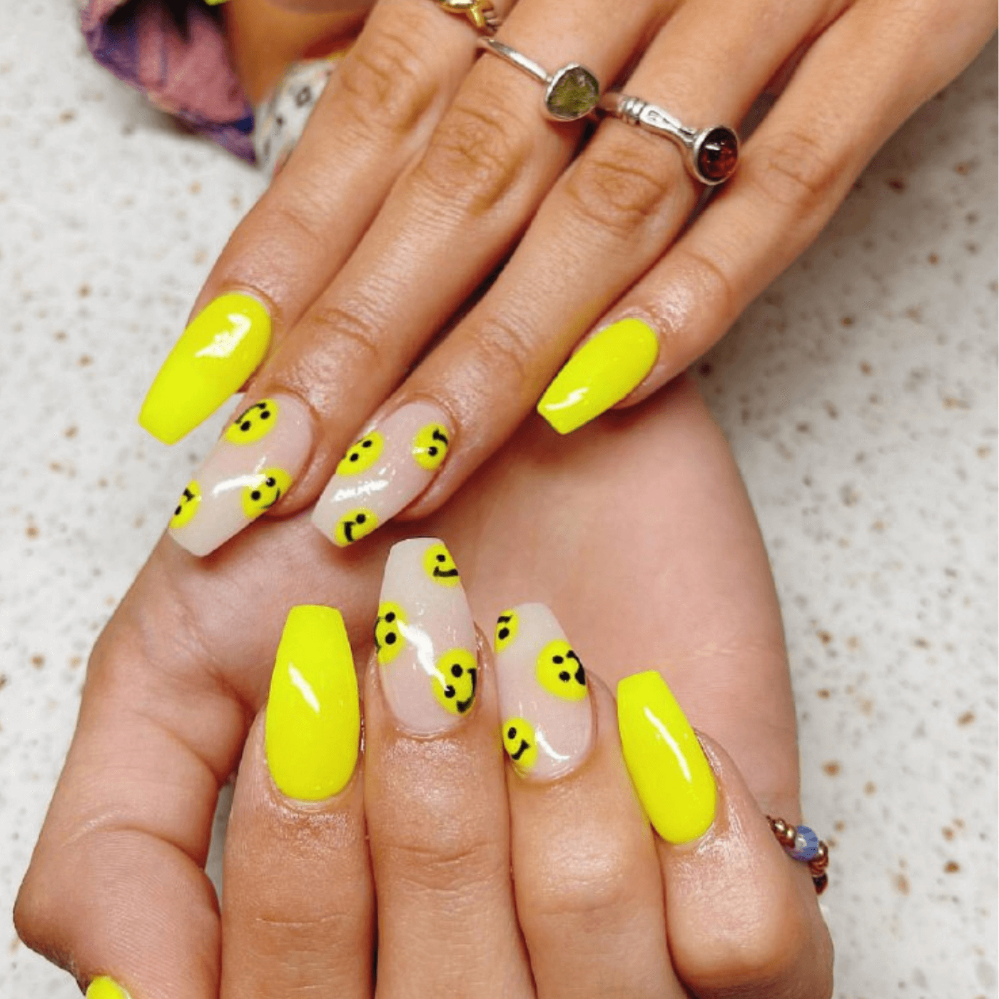 Acrylic Neon Nails