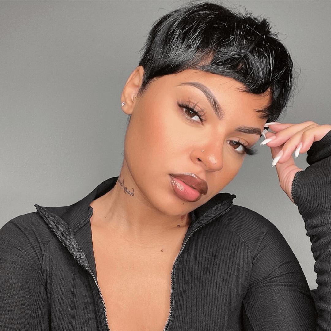 Pixie hairstyle for natural hair