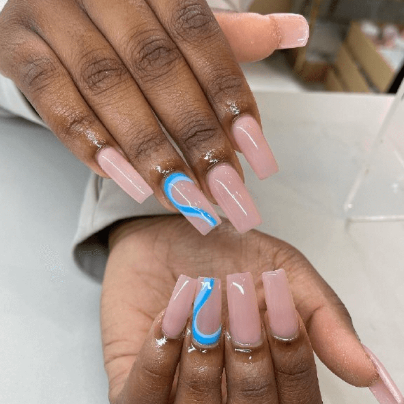 Nude Acrylic Nails