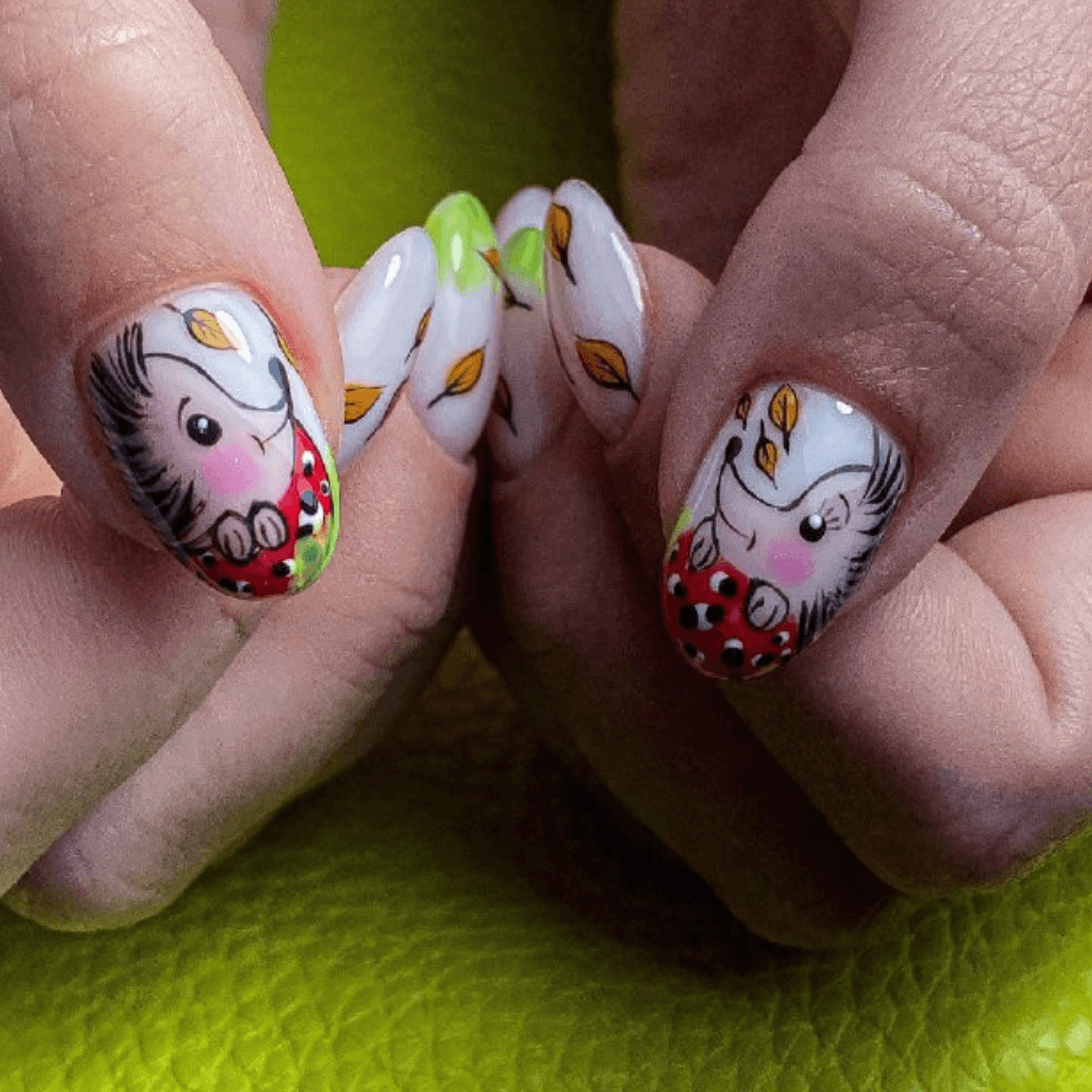 Cute fall nail art