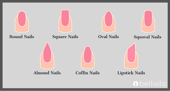 various nail shapes