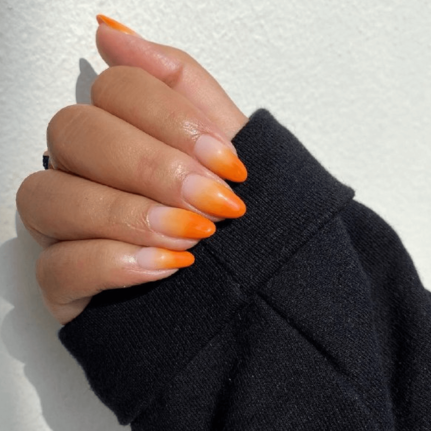 Orange ombre nails