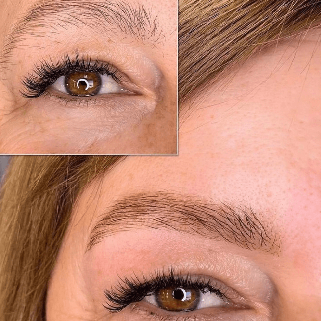 Tinte de cejas antes y despues