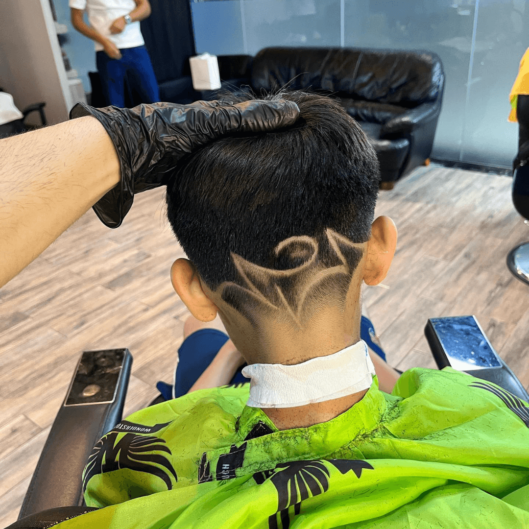 Undercut with hair tattoo