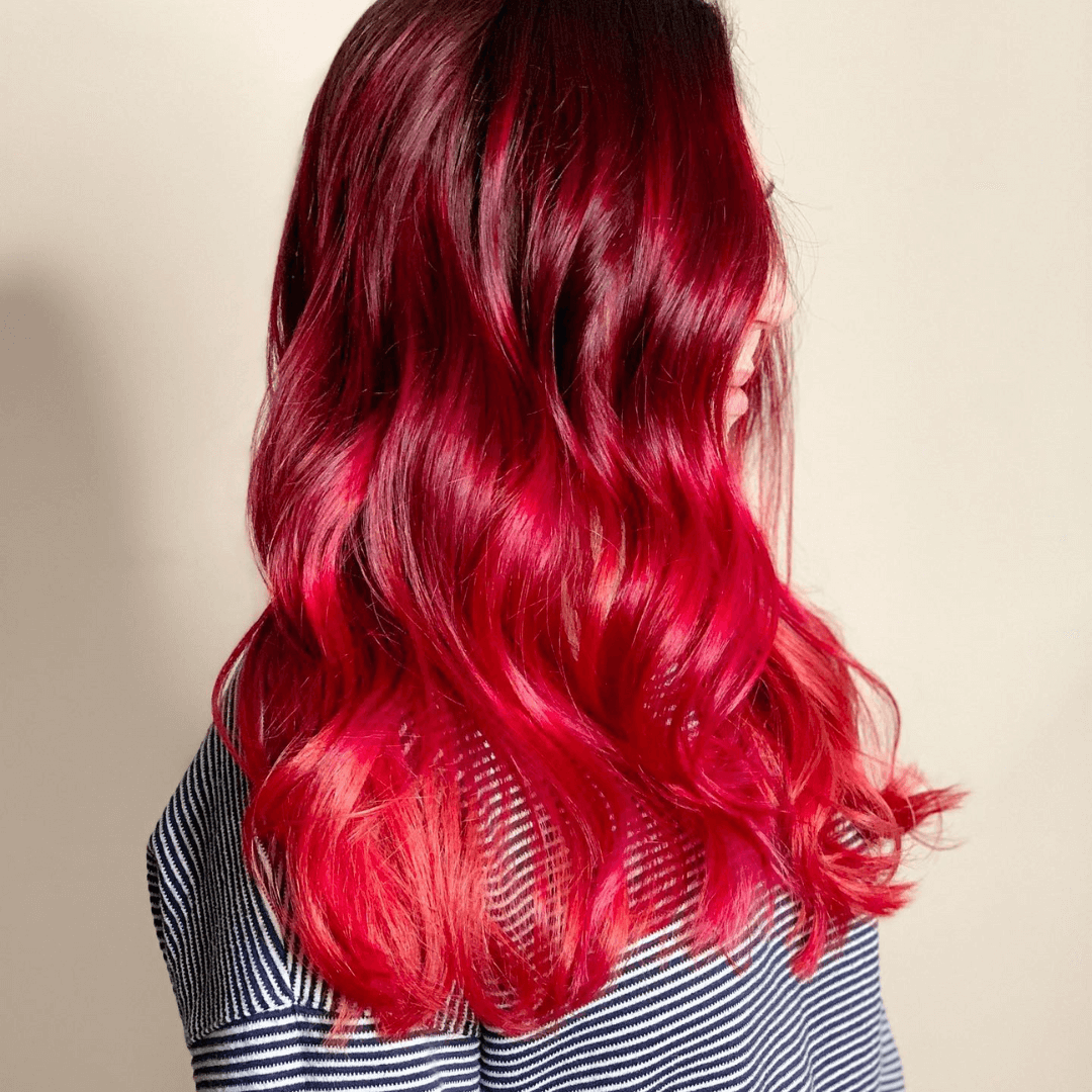 Czerwone Włosy Ombre