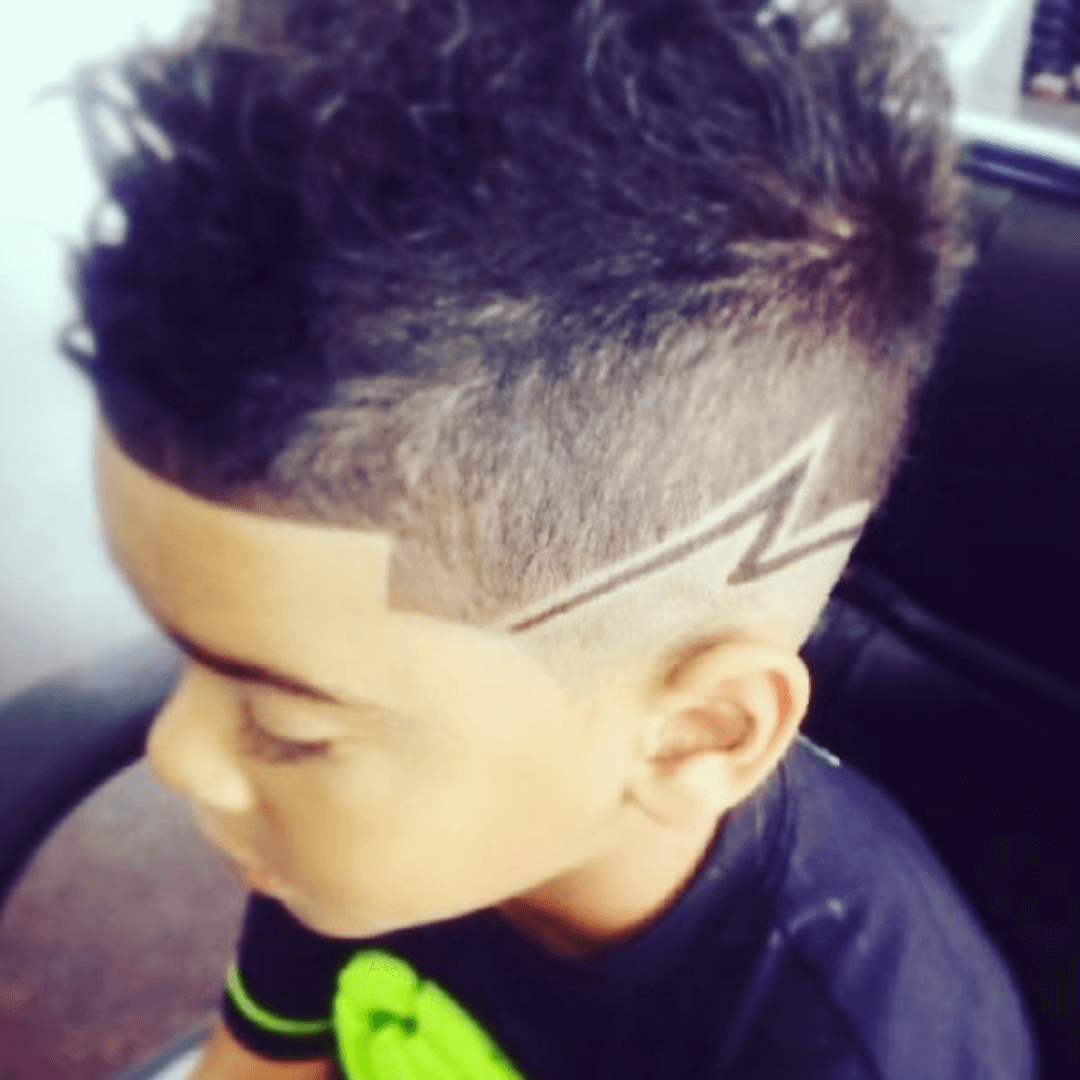 Black Boys Haircuts Burst-Fade Mohawk