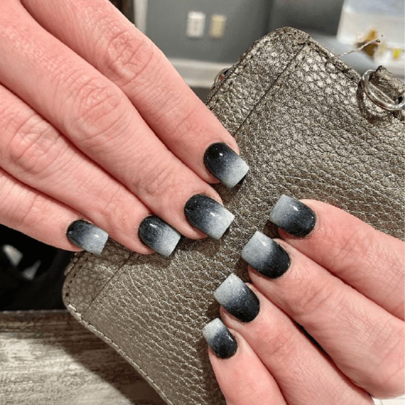 Gray Fall Nails