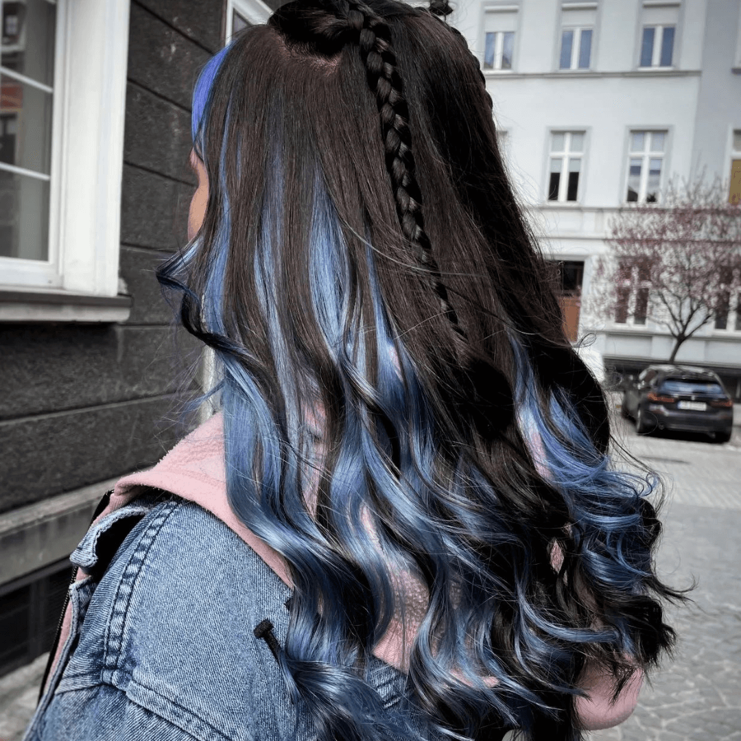 Niebieskie Włosy Ombre
