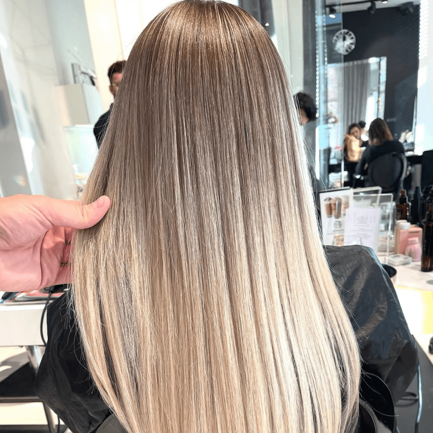 Balayage Popielaty Brąz